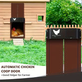 Smart Automatic Chicken Coop Door Opener – Battery Operated, Light Sensor Controlled, Waterproof ABS Design for Chickens, Ducks & Small Pets