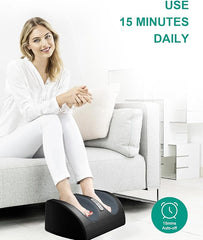 Masajeador de pies eléctrico Monclique Hot: estimula los músculos, activa los pies y las pantorrillas, alivia la fatiga, promueve la circulación sanguínea y reduce el estrés.