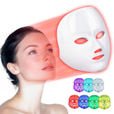 7-Color LED Light Therapy Face & Neck Mask – Anti-Aging, Acne Control & Skin Brightening Beauty Device for All Skin Types