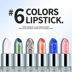 CHARMACY Magicolor Star Glow Labial, Labial Metálico Brillante, Bálsamo Labial Hidratante de Larga Duración, Maquillaje Labial Suave que Cambia de Color con la Temperatura para Mujeres, FRUTA DE VERANO