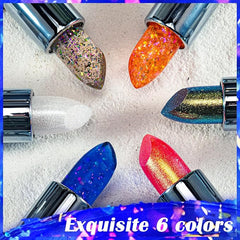 CHARMACY Magicolor Star Glow Labial, Labial Metálico Brillante, Bálsamo Labial Hidratante de Larga Duración, Maquillaje Labial Suave que Cambia de Color con la Temperatura para Mujeres, FRUTA DE VERANO