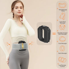 Portable Dual-Ring Electric Fascia Massager Belt – Body Slimming, Fat Burning & Deep Muscle Relief
