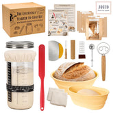 Complete Sourdough Starter Kit with Proofing Baskets