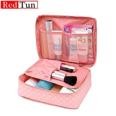 Bolsa de maquillaje de alta capacidad para exteriores para niñas, bolsa de cosméticos para mujeres, organizador de artículos de tocador, estuches de maquillaje de almacenamiento impermeables para mujeres