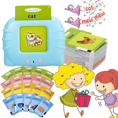 Tarjetas parlantes KIDDOS para niños de 1, 2, 3, 4, 5 y 6 años. Juguetes sensoriales para niños autistas. Aprendizaje educativo Montessori. Terapia del habla. 224 palabras visuales. Regalos para niños.