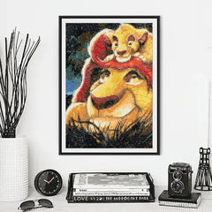 Kit de pintura de diamantes con mosaico 5D de princesas de Disney