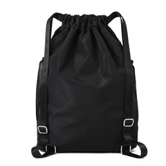 Mochila deportiva con cordón Hoedia para gimnasio, con compartimento para zapatos y bolsillo impermeable para mujeres y hombres.