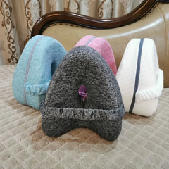 Almohada para piernas BEAUTRIP, almohada ergonómica para dormir de lado, almohada de espuma viscoelástica para rodillas con correa para dormir de lado, cojín de soporte para piernas con funda extraíble y lavable.