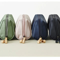 Bolsa de maquillaje portátil e impermeable, neceser de viaje para cosméticos, neceser con cremallera, estuche para pintalabios.