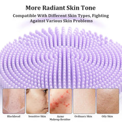 Cepillo de limpieza facial NågraCoola CLIE, limpiador, exfoliante y masajeador, cepillo de limpieza facial eléctrico sónico impermeable para hombres y mujeres, cepillo de limpieza facial eléctrico exfoliante recargable.