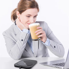 Calentador de tazas USB para café, leche, té, agua, posavasos con temperatura ajustable para el hogar y la oficina, calefacción automática en invierno.