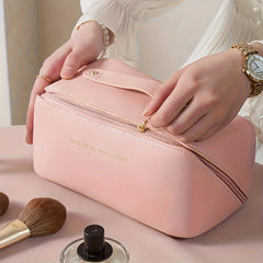 Organizador de maquillaje, neceser femenino, estuche de maquillaje, estuche de almacenamiento, estuche de lujo para mujer, neceser, bolsa organizadora de viaje con cremallera.