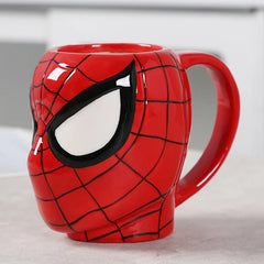 Taza de café y té de cerámica con diseño periférico de los Vengadores, Spider-Man, Iron Man, serie de películas de Marvel, taza de agua personalizada creativa de dibujos animados, regalo exquisito