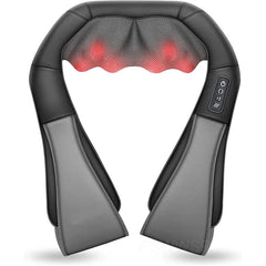 Masajeador Shiatsu de cuello y espalda con calor relajante, almohada de masaje de tejido profundo eléctrico 3D Nekteck para aliviar el dolor muscular en hombros, piernas y cuerpo. Ideal para uso en casa, oficina y coche.