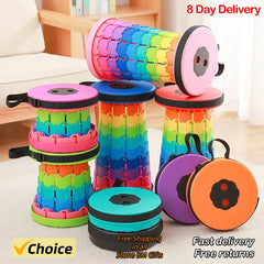 Taburete plegable, silla plegable - Silla portátil mejorada con capacidad de carga de 181 kg, taburete portátil para acampar, pescar y hacer senderismo - Taburete plegable con correas de transporte, regalo para pescadores