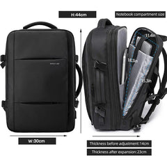 Mochila Heroic Knight para hombre, delgada, de negocios, con puerto de carga USB, ligera, para portátil de 15,6 pulgadas, resistente al agua, antirrobo, para uso diario, oficina, trabajo, universidad, viajes (negro)
