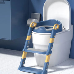 Orinal portátil para niños, inodoro, asiento de inodoro, orinal para niños, inodoro para bebés, inodoro plegable, taburete de escalón, inodoro de entrenamiento