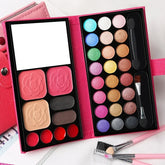 33 Colors Makeup Set with Mirror (Eye Shadow,Powder, Blush,Lipstick ) for Beginners