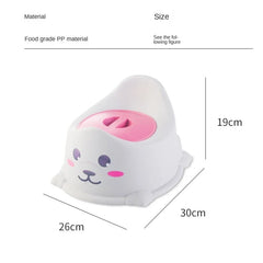 Orinal portátil para bebé, bonito orinal de tamaño grande, silla de entrenamiento para el baño con tapa de almacenamiento desmontable, inodoro infantil fácil de limpiar