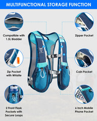 Mochila UTOBEST para trail running de 5 l, ultraligera, transpirable y funcional, ideal para maratón, ciclismo y senderismo.