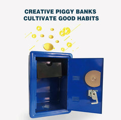 Caja de seguridad para el hogar, minicaja de metal vertical, caja de seguridad para el coche, armario de seguridad para llaves, decoración de escritorio, alcancía