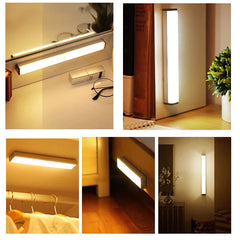 Luces nocturnas LED inalámbricas con sensor de movimiento para dormitorio, baño, escalera, armario, habitación y pasillo.