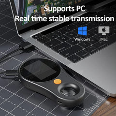 Microscopio digital de mano de 200 W con aumento de 500X y enfoque fijo, pantalla a color de 2 pulgadas, 8 LED integrados, batería recargable, compatible con Windows y Mac OS.