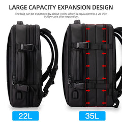 Mochila Heroic Knight para hombre, delgada, de negocios, con puerto de carga USB, ligera, para portátil de 15,6 pulgadas, resistente al agua, antirrobo, para uso diario, oficina, trabajo, universidad, viajes (negro)