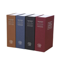 Mini libro diccionario caja de seguridad caja de llaves casillero dinero caja de seguridad con llave oculta efectivo billetes dinero monedas almacenamiento joyas caja de seguridad regalo