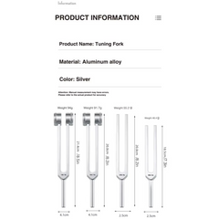Resonance Sound Healing Tuning Fork Set (128Hz, 136.1Hz, 256Hz, 384Hz) with Activator – Chakra Balancing, Stress Relief & Meditation Therapy Kit