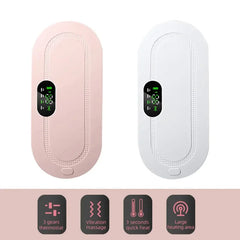 Almohadilla térmica menstrual, masajeador abdominal, cinturón inteligente Warm Palace, dispositivo de masaje vibratorio para la cintura, para aliviar los cólicos menstruales.