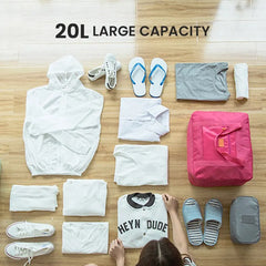 Bolsa de viaje de moda, ligera y plegable, para mujeres y hombres, ideal como equipaje de mano, para fin de semana o para pasar la noche.