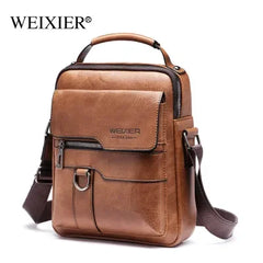 Nuevo bolso de mensajero para hombre, de diseñador de marca, de piel sintética, estilo retro, de gran capacidad, para hombro, bolso de mano para hombre, mochila de viaje, bolso de mano