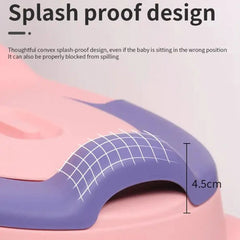 Orinal para bebé con asiento de entrenamiento para inodoro con diseño de dinosaurio de dibujos animados, orinal especial para niños, urinarios para bebés, artículos de aseo para niños y niñas.