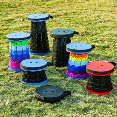 Taburete plegable, silla plegable - Silla portátil mejorada con capacidad de carga de 181 kg, taburete portátil para acampar, pescar y hacer senderismo - Taburete plegable con correas de transporte, regalo para pescadores