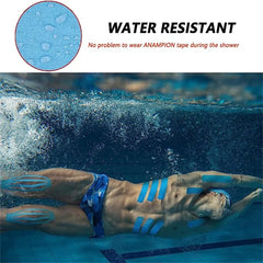 Cinta kinesiológica elástica impermeable para aliviar el dolor muscular y articular (20 tiras precortadas)