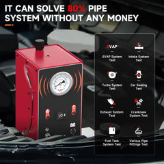 Máquina de humo automotriz ANCEL S200 con bomba de aire integrada, comprobador de fugas de la máquina de humo Evap, detector de fugas de vacío profesional para automóviles, motocicletas, camiones, vehículos todo terreno, furgonetas