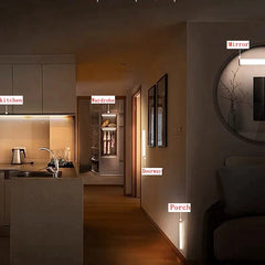 Luces nocturnas LED inalámbricas con sensor de movimiento para dormitorio, baño, escalera, armario, habitación y pasillo.