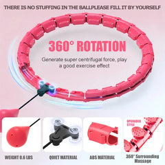 Aros de hula hula con peso Westtun para adultos y pérdida de peso. Aro Infinity Fitness de talla grande (120 cm/140 cm), eslabones desmontables de 61 cm y 71 cm. Aro de ejercicio ideal para mujeres y principiantes.