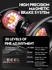 Vrigo Ultralight BFS Baitcasting Reel – 160g, 7.2:1 Gear Ratio, 6+1BB Saltwater Fishing Reel