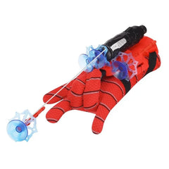 Lanzador de Spider-Man de Disney, lanzador giratorio de balas blandas con ventosa, juguete de eyección, regalo de cumpleaños para niños, lanzador de telarañas, accesorio para disfraz de Spider-Man, juguete de muñeca.