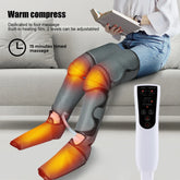 Hailicare Leg Air Massager for Circulation and Relaxation Foot and Calf Massage with Handheld Controller 3 Intensities 2 Modes (with 2 Extensions)- FSA HSA Eligible