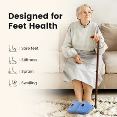 Light Therapy Plus Foot Massaging Rechargeable Wireless Infrared LED Red Light 460nm & 660nm & 850nm Slippers