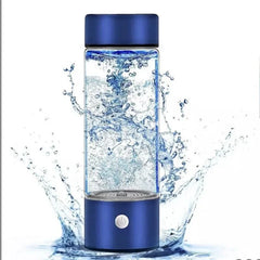 Generador portátil de agua de hidrógeno, ionizador recargable, vaso de agua rica en hidrógeno para viajes en casa (420 ml)