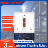 MORH M7 Limpiador de ventanas eléctrico con rociador de agua doble, control de aplicación, memoria inteligente, succión de alto vacío, robot limpiador de ventanas, paredes y vidrios para el hogar, robot limpiador de ventanas Winbot W1 Pro.