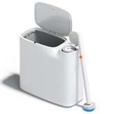 Disposable Toilet Brush Cleaning Kit with Long Handle & Replacement Heads – 360° Deep Cleaning WC Brush Set with Wall Mount Holder