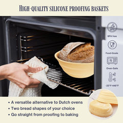 Complete Sourdough Starter Kit with Proofing Baskets