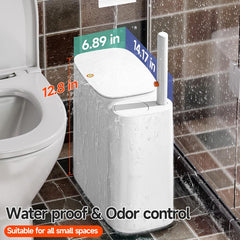 Disposable Toilet Brush Cleaning Kit with Long Handle & Replacement Heads – 360° Deep Cleaning WC Brush Set with Wall Mount Holder