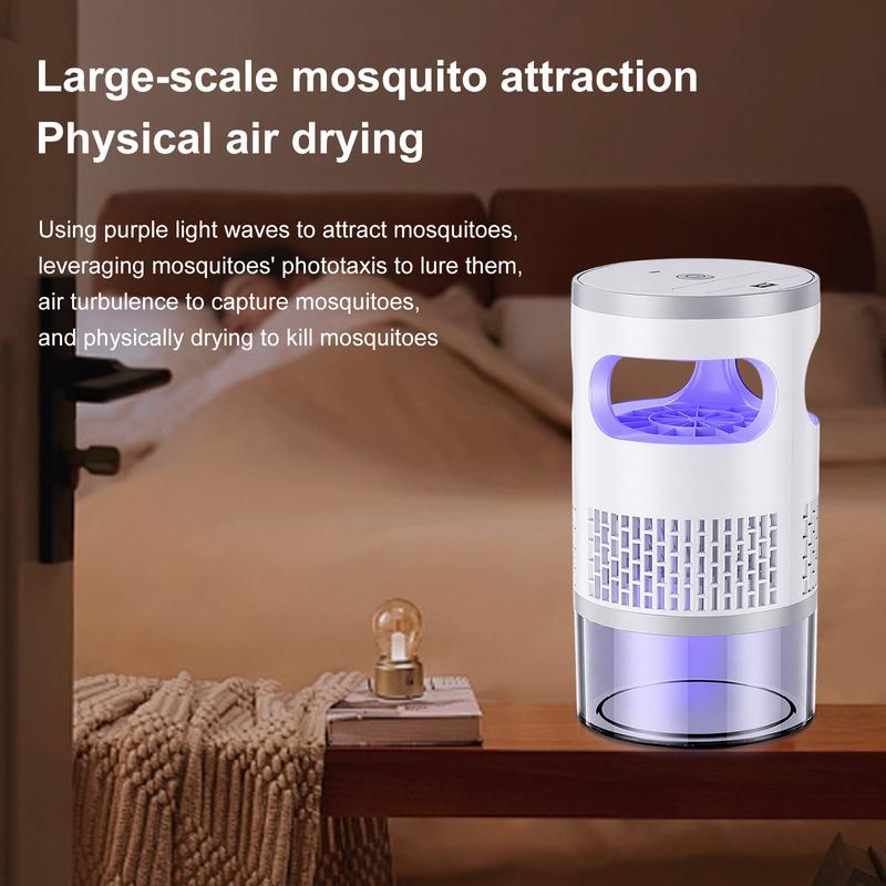 UV mosquito and gnat trap catching flying insects indoors