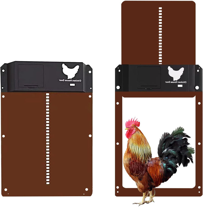 Smart Automatic Chicken Coop Door Opener – Battery Operated, Light Sensor Controlled, Waterproof ABS Design for Chickens, Ducks & Small Pets